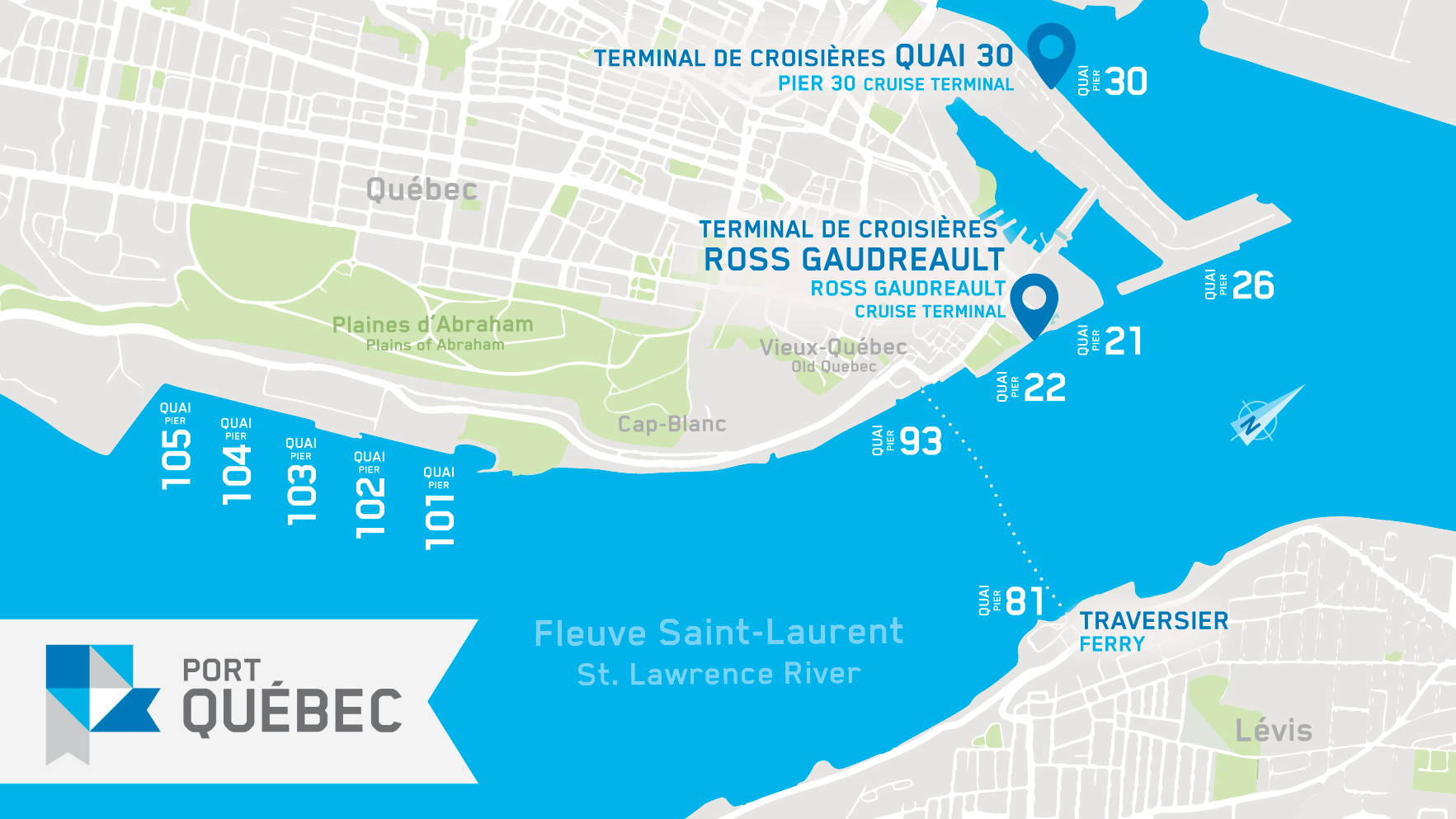 Portde Quebec Map Quais